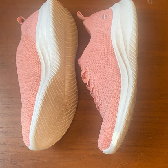 Women's Skechers Slip Pink Athletic Shoes - Picture 2 of 8